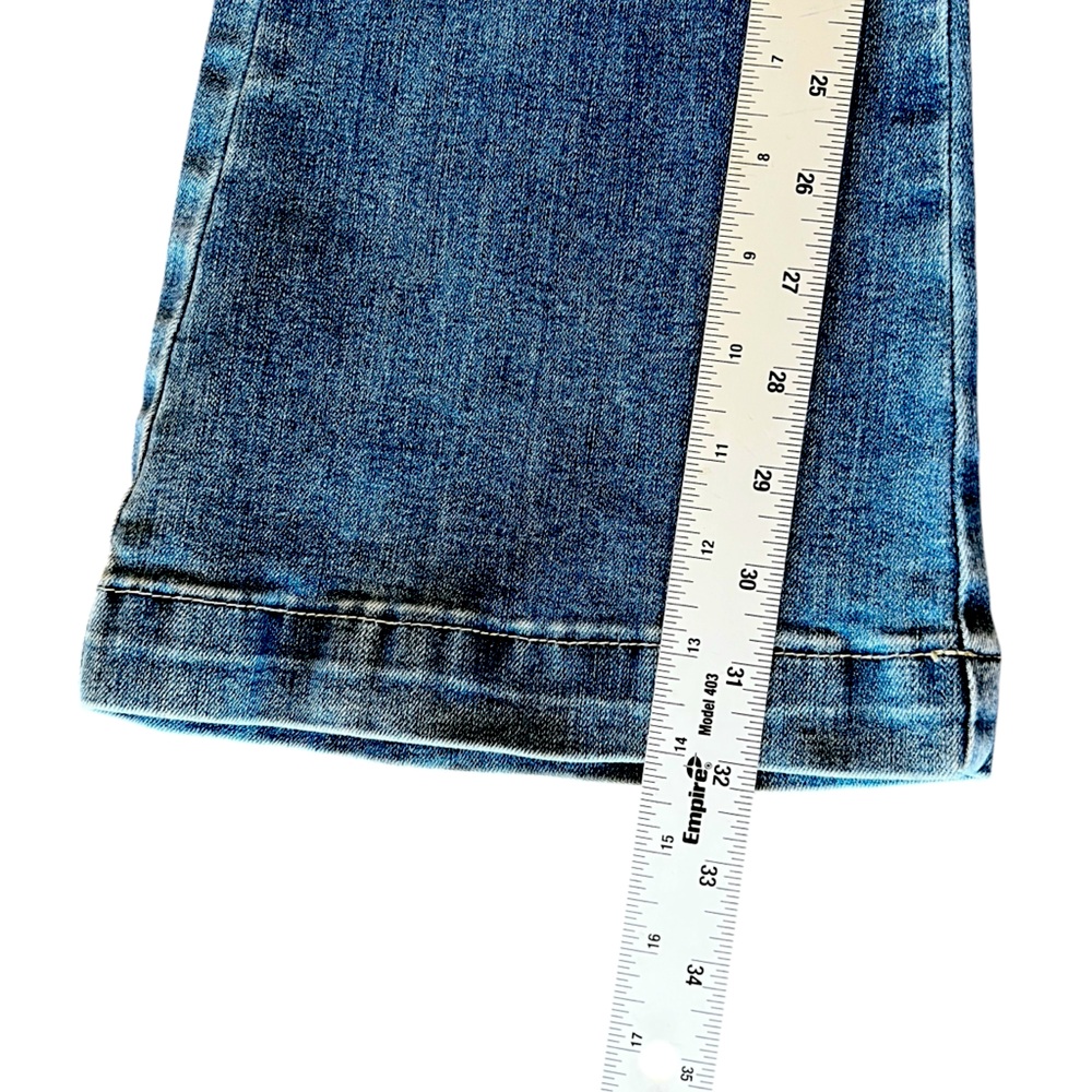ED HARDY Y2K TRUE LOVE / LOVE ETERNAL WIDE LEG JEAN WOMEN’S SIZE 24 - Picture 14 of 15